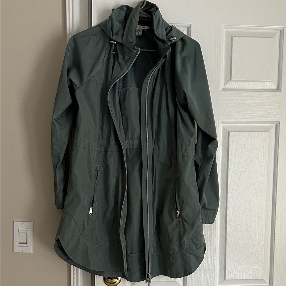 Athleta Utility Jacket in Forest Green